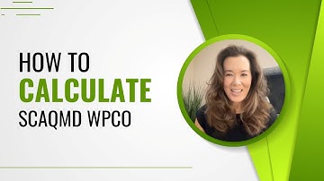 How to Calculate SCAQMD WPCO