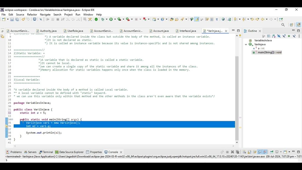 Day 2 Interview QUESTIONS(Variables in Java) - YouTube