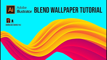 Blend Wallpaper Illustrator Tutorial by Shuayb Ali Khan | Tirmon [Download Source File]