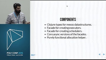 PolyConf 15: Distributed systems the easy way with Clojure and Mesos / Pierre-Yves Ritschard