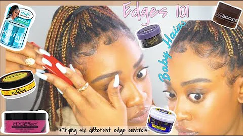 Best Edge Controls To Lay Coarse 4C NATURAL Hair  | How To Lay Your Edges Down