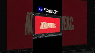 Dynamic Text Animation – After Effects