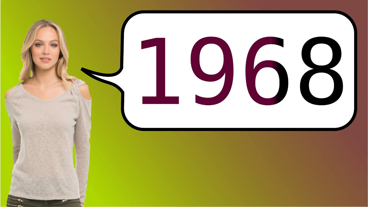 Como Se Dice 1968 En Ingles