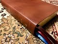NKJV Open Bible Review Brown Genuine Leather