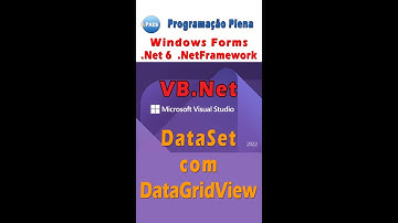 DataSet com CSV e DataGridView com VB.Net. Visual Studio 2022 / 2019