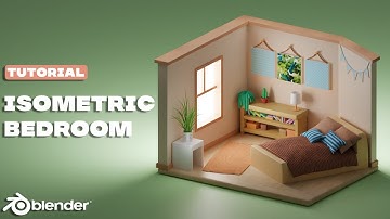Blender 3D | Isometric Bedroom | Tutorial for Beginners
