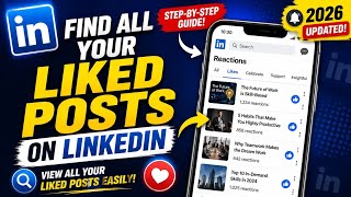 Find All Your Liked Posts on LinkedIn in Tamil | LinkedIn Tips
