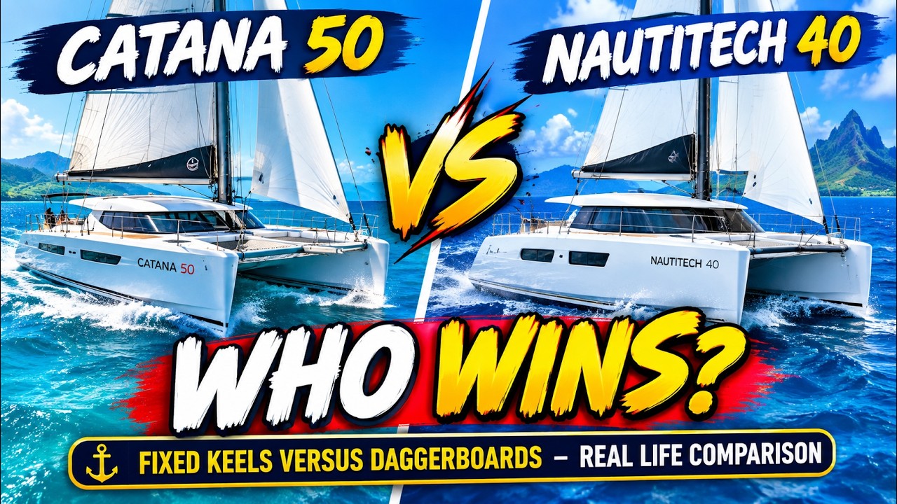 ⁣WHO WINS? Catana 50 vs Nautitech 40! + Fixed Keel Vs Daggerboards Compared.  S6#38.