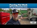 POURING FLAT WORK for the Hill Top BARNDOMINIUM HOME | Texas Best Construction