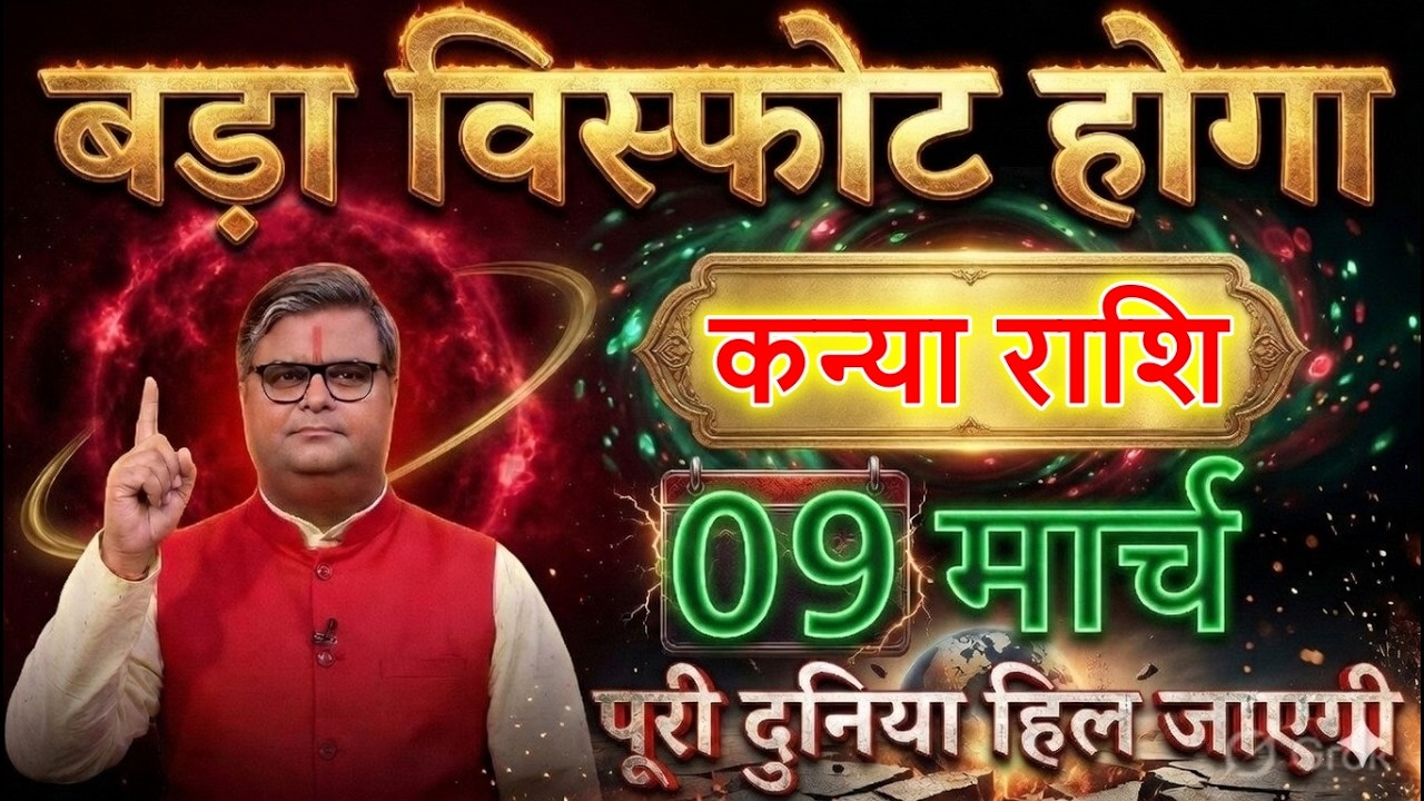 कन्या राशि वालों 08 मार्च 2026: धरती थर-थर काँपेगी ! 3 भयंकर घटनाएं होंगी 😱@kanyabharti