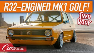 R32swopped VW Golf Mk1  Beautiful show car, clean engine install, riding on air + rollcage