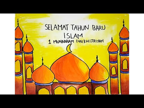 Kartu ucapan tahun baru islam 2021