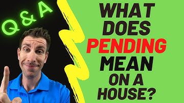 What Does PENDING Mean on a House ?? | Pending on Realtor