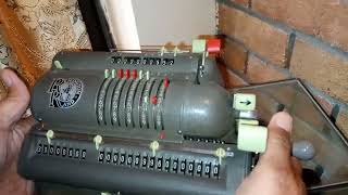 How does a manual calculator work | Made in 1920 | Antique calculator