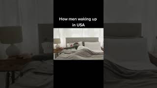 Waking up in USA vs RUSSIA MEME 😂 #shorts