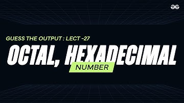 Guess the Output 27 | Tricky C codes for Beginners, Technical Interviews & Gate | GeeksforGeeks
