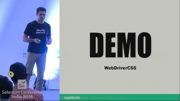 Advanced Automated Visual Testing With Selenium by Adam Carmi at SeConf16 India
