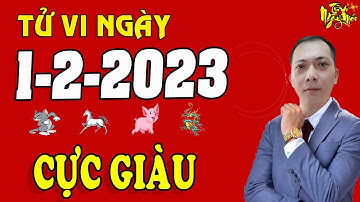 Tu Vi Hang Ngay 1/2/2023 CHÚC MỪNG Con Giáp Số Đỏ Hơn Son PHÁT TÀI PHÁT LỘC, Đổi Đời TIỀN TỶ VỀ TAY