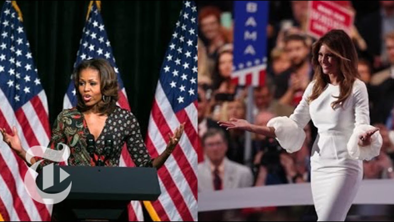 Comparing Melania Trump’s Speech With Michelle Obama’s | The New York Times