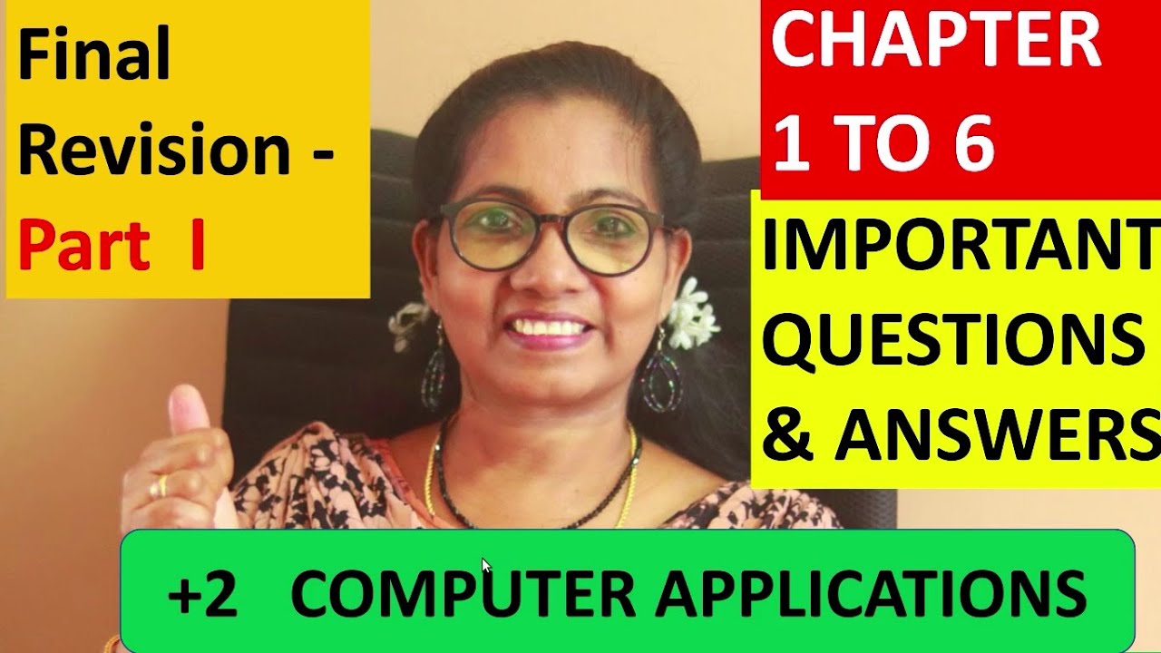 Important Questions And Answers Part 1 Final Revision 2 Computer 