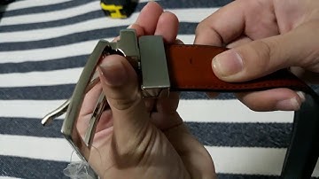 How to cut, trim or shortened reversible leather belt