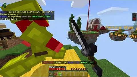 Killing a hacker on Minecraft Cake Wars!