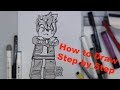 How to Draw KAI (The LEGO Ninjago Movie)