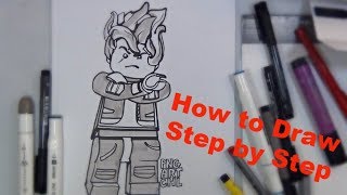 How to Draw KAI (The LEGO Ninjago Movie)