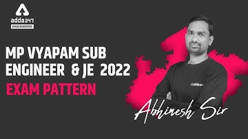 MP Sub Engineer Vacancy 2022 | MP Sub Engineer Exam Pattern