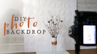 ... this photography backdrop is super simple and easy to make! diy
perfect for both photos vid...