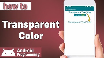 how to transparent color in android