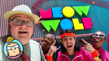 Opening Day at Meow Wolf: The Real Unreal!  Exploring Grapevine Mills Mall - Rain Forest Cafe