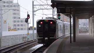 信越本線GV-E400系普通列車　新潟駅発車