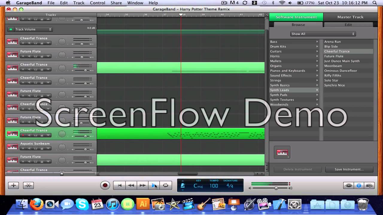 Harry Potter Theme UnNerdy Remix in Garageband (MIDI IMPORT) YouTube