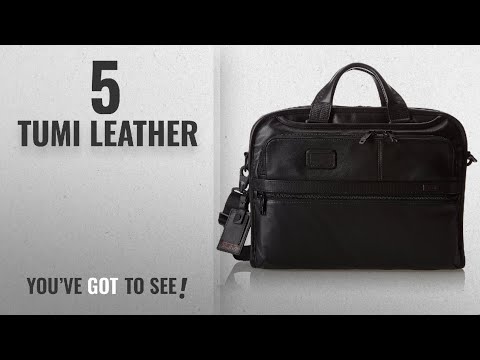 top-10-tumi-leather-[2018]:-tumi-alpha-2-organizer-portfolio-leather-brief,-black,-one-size
