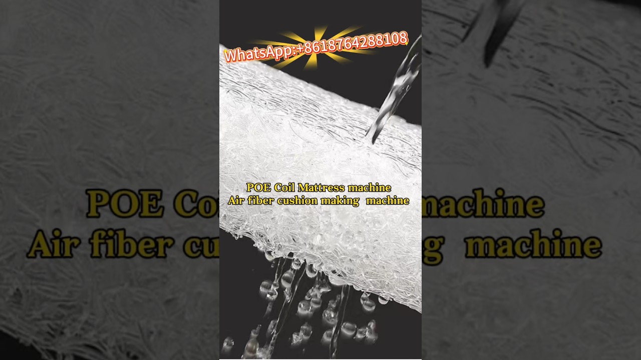 4D Air fiber mattress machine for POE Coil mattress baby care cushion mat 