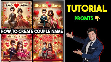 How to create 3D Couple name boy+girl Images | Viral photo  | bing image creator  | Full tutorial