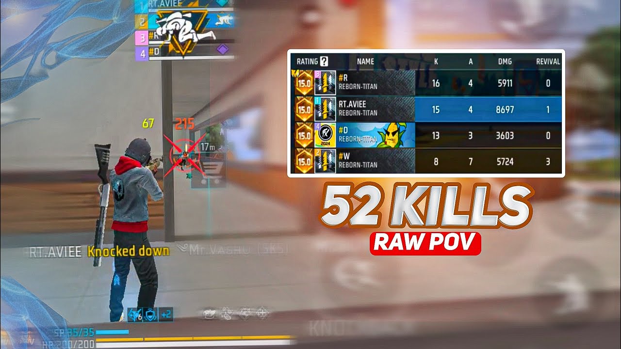 [RAW VIDEO] 52 KILLS🔥 BEST STRATEGY FOR FFMIC FALL 🧠 FT.UPCOMINGAVIE ...