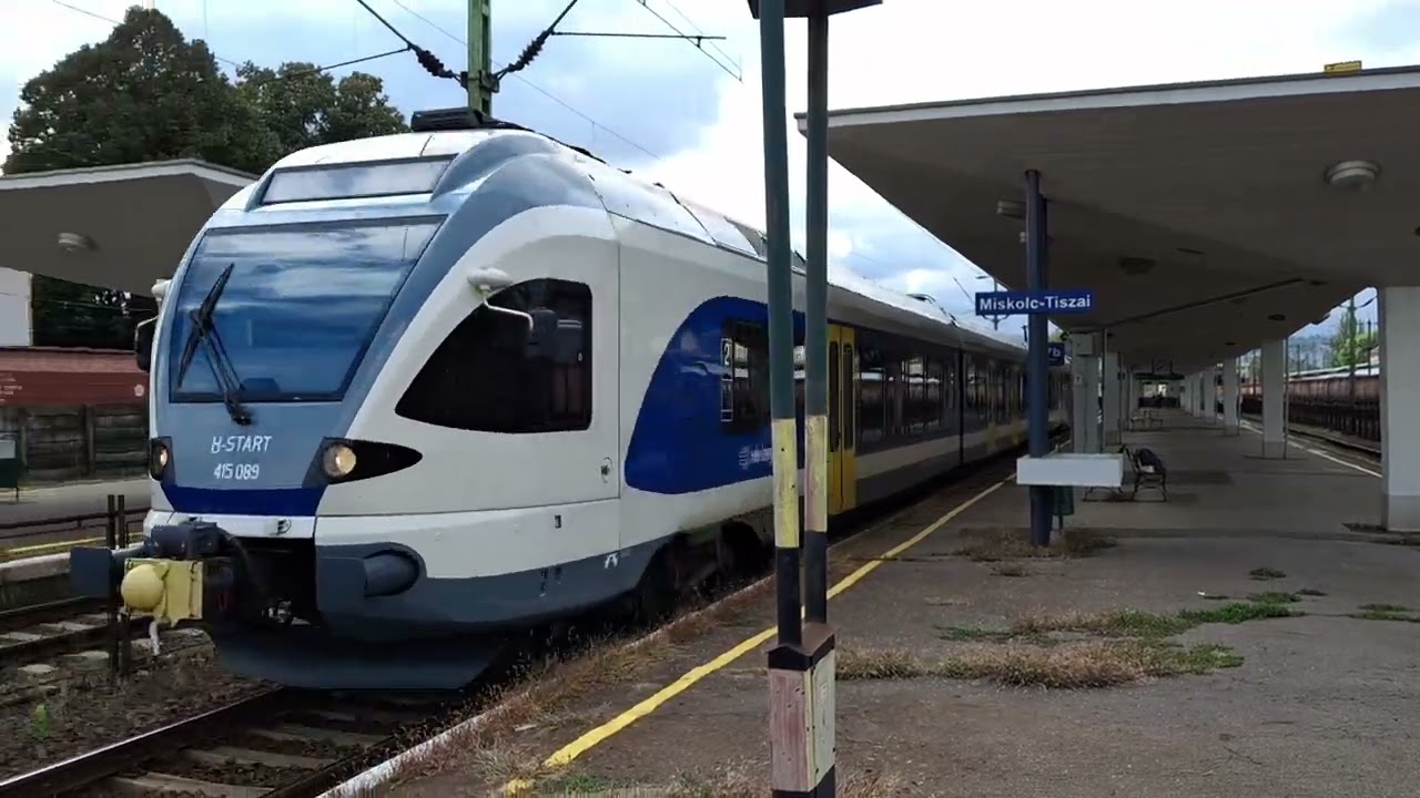 Vonatok Miskolc-Tiszai pályaudvaron