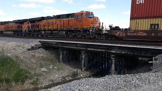 😎👍Fully Double-Stacked BNSF 4-Unit! 2+2!! 😎👍