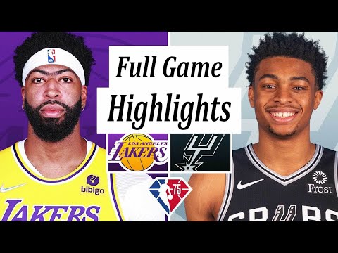 Los Angeles Lakers vs. San Antonio Spurs Full Game Highlights | NBA Season 2021-22