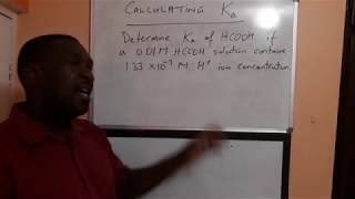 Acid Dissociation Constant Ka  Calculation