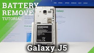 De controle krijgen Ontbering Pijnstiller How to Remove Battery in SAMSUNG Galaxy J5 – Force Restart / Soft Reset -  YouTube