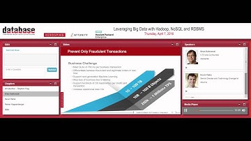 WEBINAR: Leveraging Big Data with Hadoop, NoSQL and RDBMS