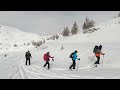 Haute route des escartons   en ski de randonne nordique