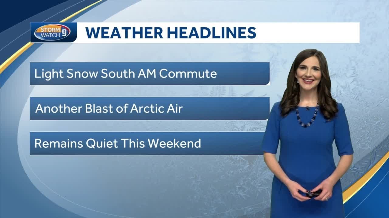 Video: Possible light snow for some before colder air moves in - YouTube