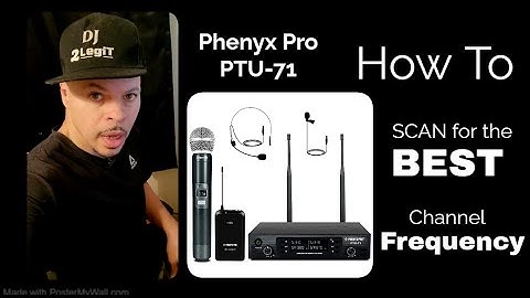 How To Scan PHENYX PRO PTU-71 Mics to get the BEST Channel Frequency