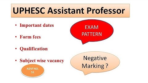 UPHESC assistant professor vacancy 2022 | form date | Eligibility | syllabus | exam pattern