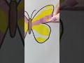 🦋 “Where colors learn to fly, art becomes a butterfly.” 🎨 #art #asmr #drawing