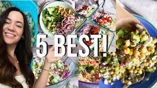 5 LIFE-CHANGING Chickpea Salads 🤩 (Vegan & Meal Prep Friendly)